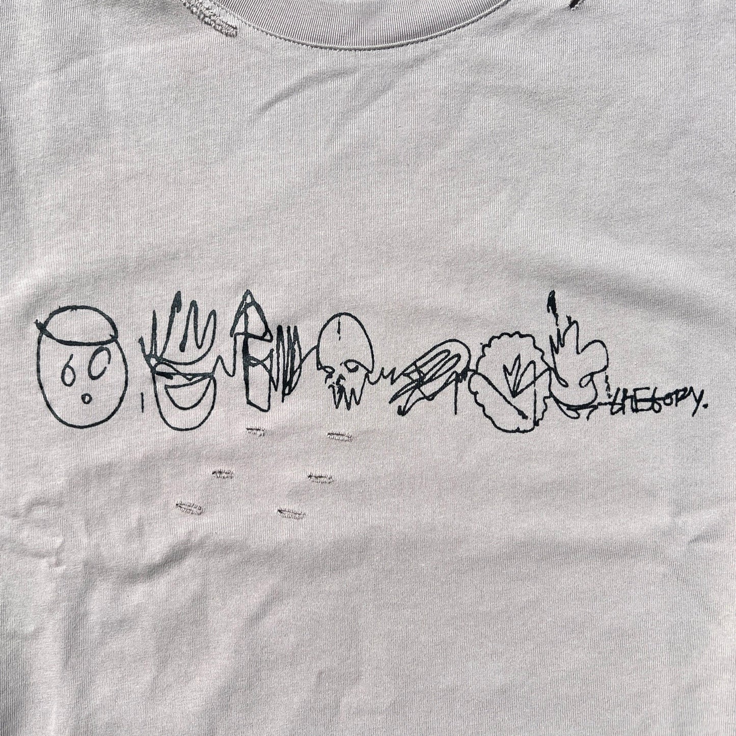 La Cienega Destroyed Sketch Crop Tee