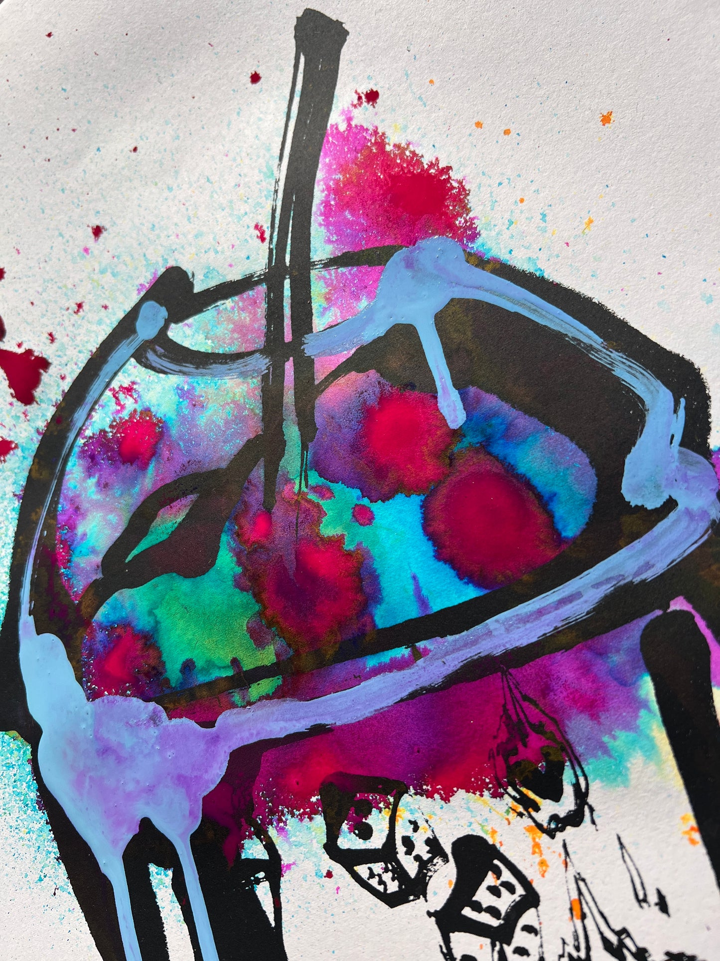 Hand Embellished Print, Wildberry Wildman!, 18/33