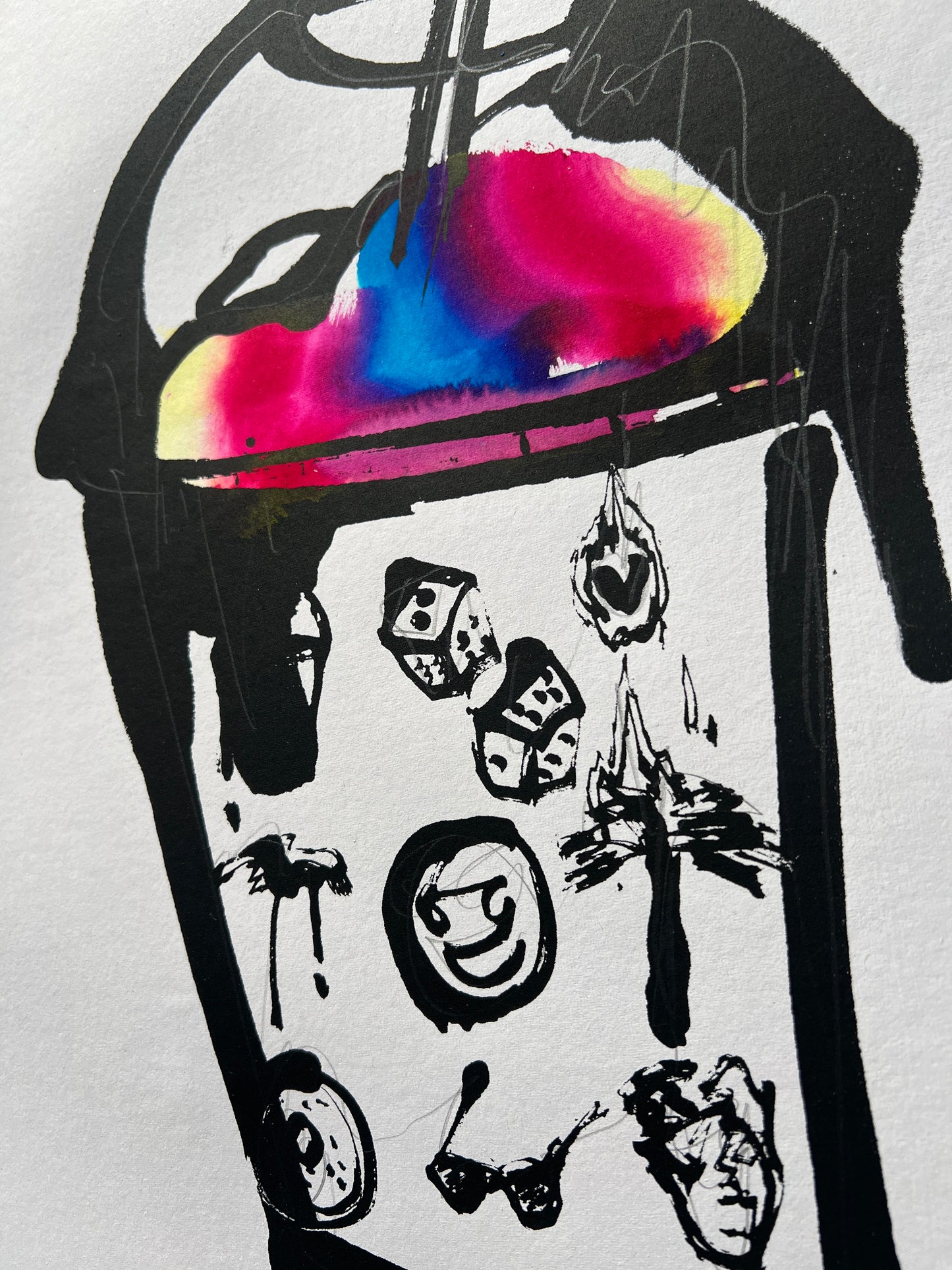 Hand Embellished Print, Lazer Blazer 8/33