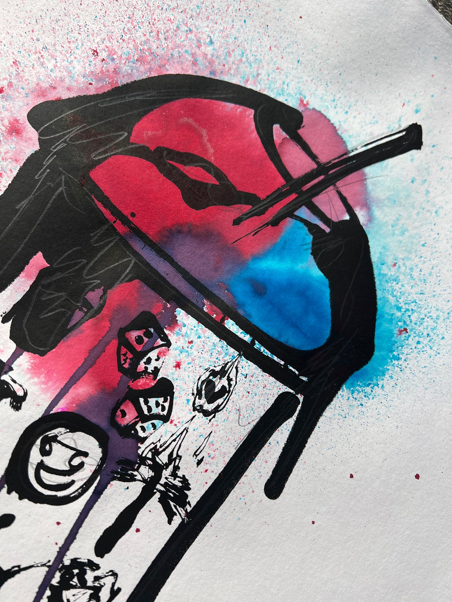 Hand Embellished Print, Ice Syrup, 22/33