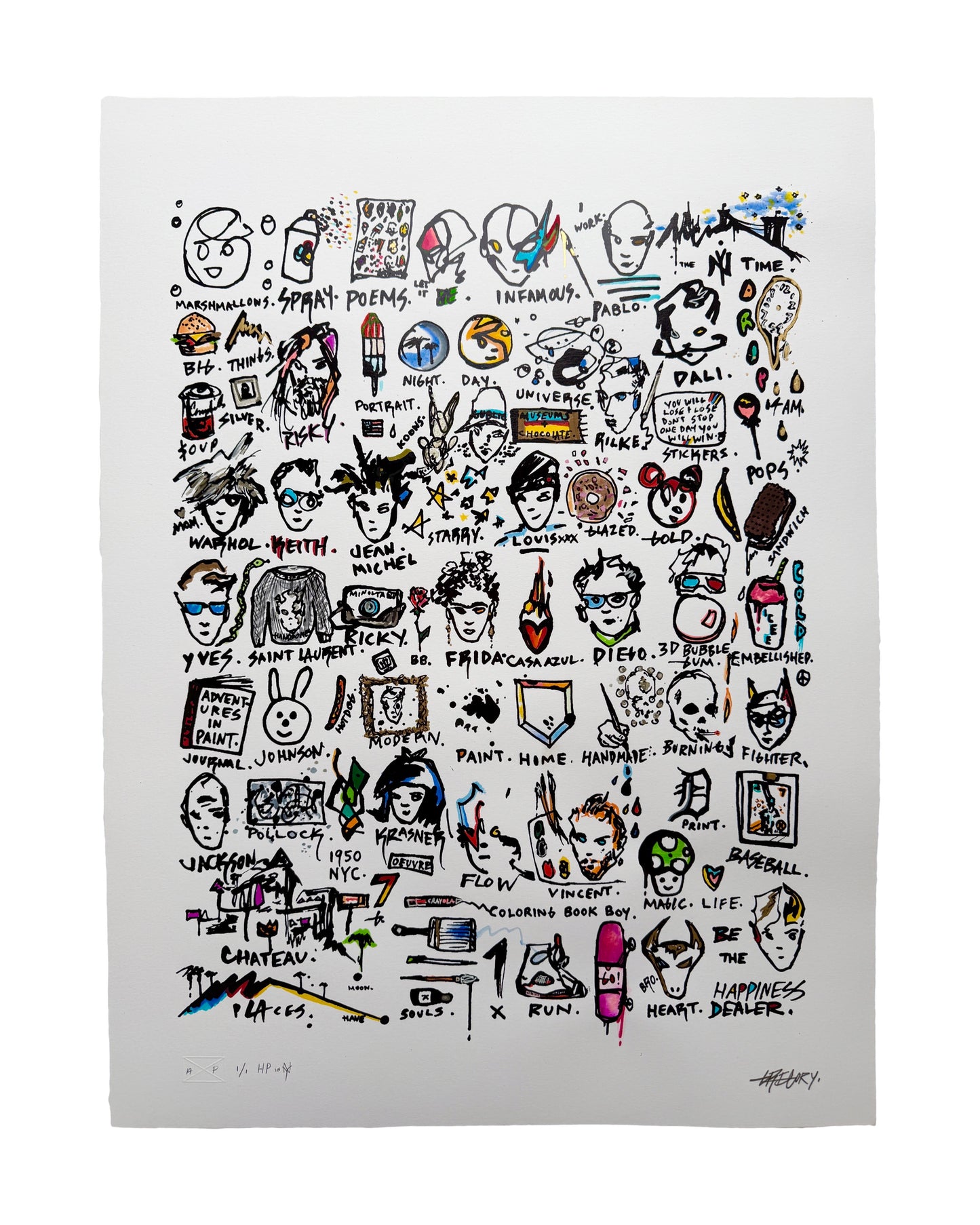 A Young Hunger Handpainted Edition 1/1