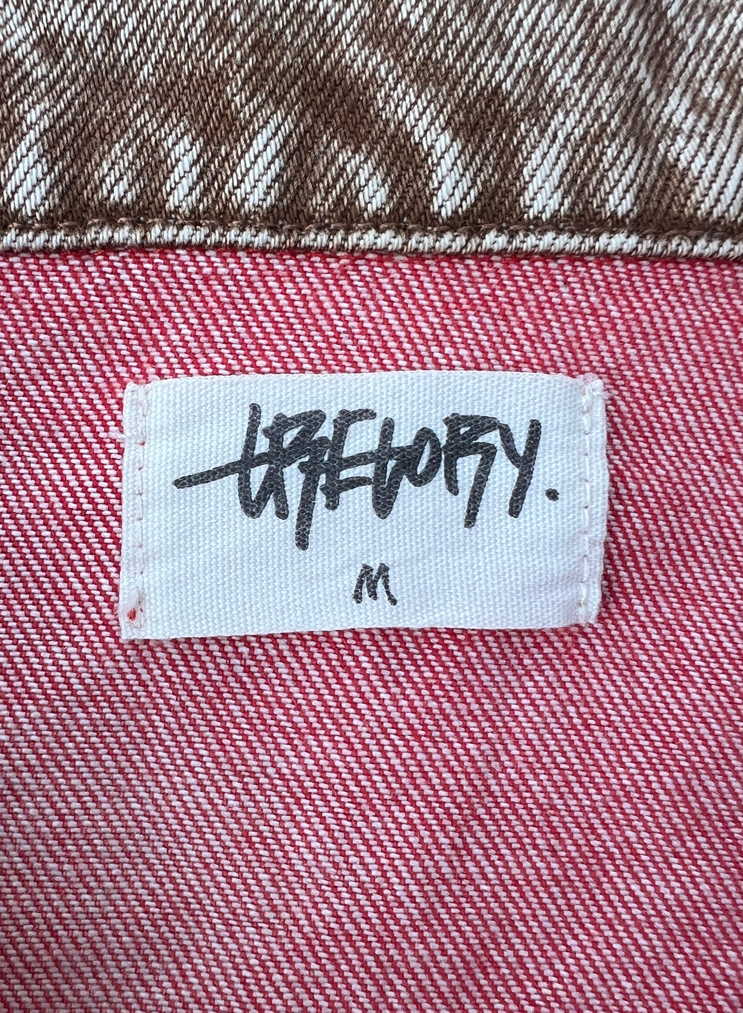 Peanut Butter Top Distressed Denim Work Jacket