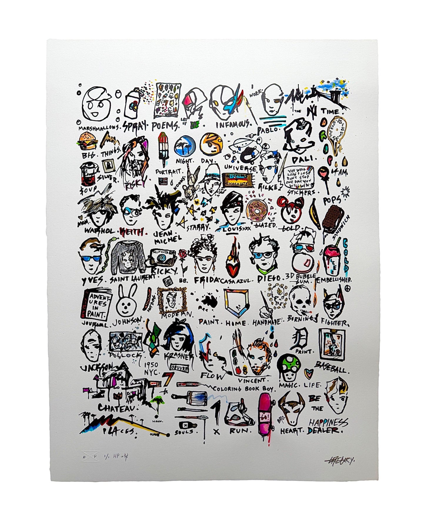 A Young Hunger Handpainted Edition 1/1